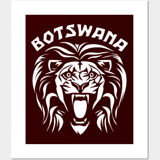 Lion Face | Botswana Posters and Art